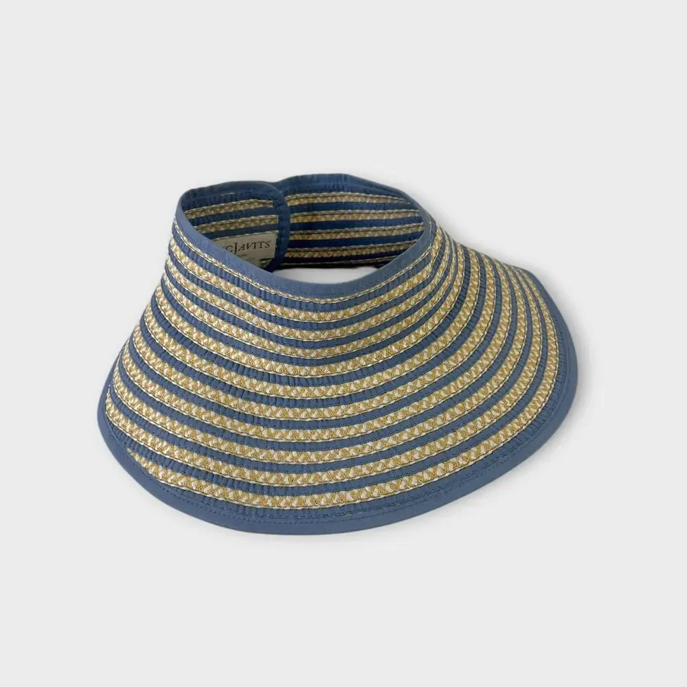 Eric Javits Brooke Visor in Blue Mix - Picture 7 of 8
